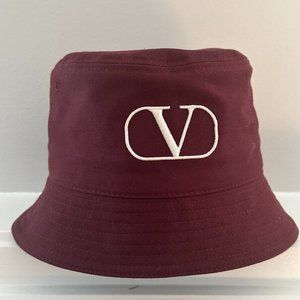 Valentino Vlogo Signature Bucket Hat In Red